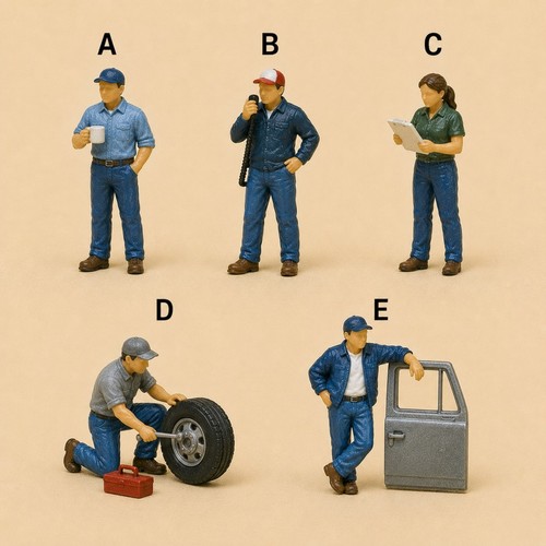Modellino miniatura camionista